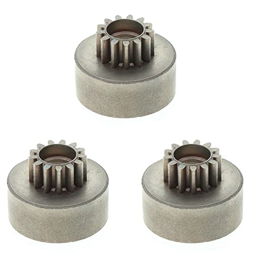 Bntaomle 3X RC Auto Teil 13T Kupplung Glocke Ritzel Zahnrad Metall für 1:8 RC Auto Axial Redcat Hi Speed von Bntaomle