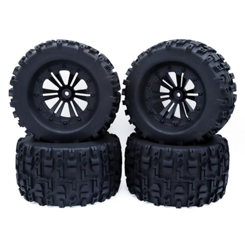 Bntaomle 4 STK 125 mm 1,9 Beadlock-Felgenreifensatz für 1/10 RC Crawler Car TRX4 RC-4WD D90 Axial SCX10 II III, E von Bntaomle