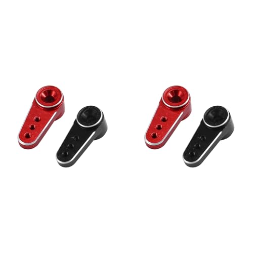 Bntaomle 4Pcs Metall 15T Servo Arm Servo Horn Fit ES08MA Servo für Axial SCX24 1/24 RC Crawler Car Upgrades Teile von Bntaomle