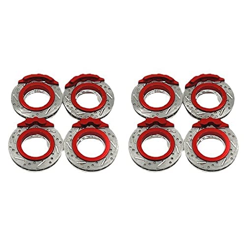 Bntaomle 8X Metall Bremsscheibensattel für MINI-Z Mini Z MA020 MA030 FWD MINI-Q8 1/28 RC Auto Upgrade Teile Zubehör von Bntaomle