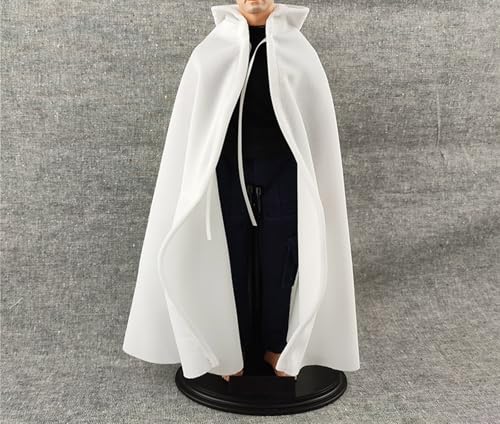 1/6 Skala Soldat Mantel Kleid Mit Kapuze Cape for 12'' Männlich Action Figur Körper Kleidung(White) von BoBoBn