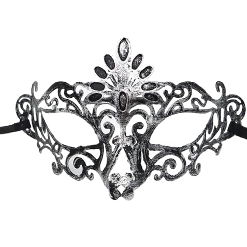 BoBoBn Party-Maske, Schmetterlings-Maskerade-Maske for Frauen/Halloween/Karneval/Party/Abschlussball/Hochzeit, kleine Fee – Antiksilber(Arrow - Antique Silver,14 * 10) von BoBoBn