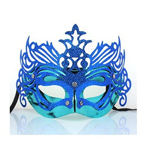 BoBoBn Party-Maske, Spitzen-Maskerade-Maske, Damenmasken, Halloween(Blue) von BoBoBn