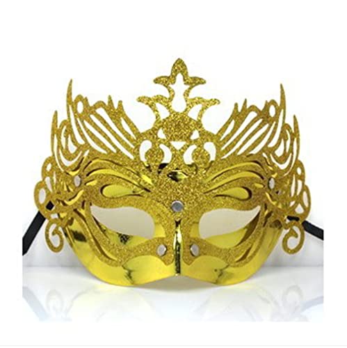 BoBoBn Party-Maske, Spitzen-Maskerade-Maske, Damenmasken, Halloween(Gold) von BoBoBn