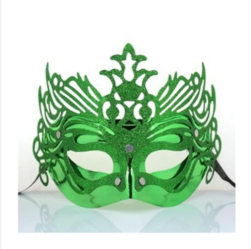 BoBoBn Party-Maske, Spitzen-Maskerade-Maske, Damenmasken, Halloween(Green) von BoBoBn