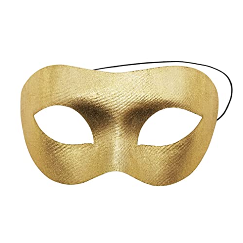 BoBoBn Partymaske, Maskenmaske for Männer und Frauen, Halloween-Maskenmasken for Erwachsene, schwarze Karnevalsmaske(Gold) von BoBoBn