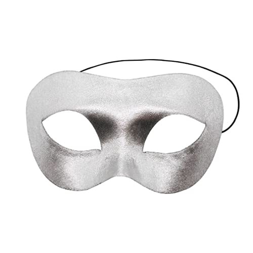 BoBoBn Partymaske, Maskenmaske for Männer und Frauen, Halloween-Maskenmasken for Erwachsene, schwarze Karnevalsmaske(Silver) von BoBoBn