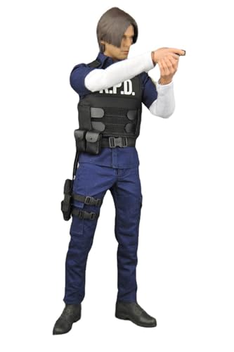 BoBoBn Puppenkleidung for männliche Figuren im Maßstab 1/6, Kleidung for Actionfiguren, handgefertigter Ganzanzug, Streifenpolizisten-Uniform-Set, for 12 Zoll große männliche Actionfigur. von BoBoBn