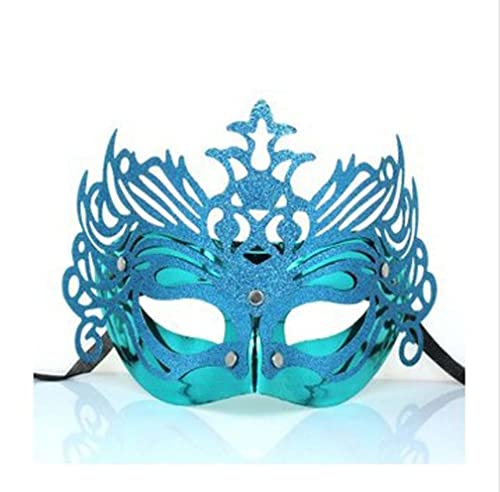 Party-Maske, Spitzen-Maskerade-Maske, Damenmasken, Halloween(Lake Blue) von BoBoBn