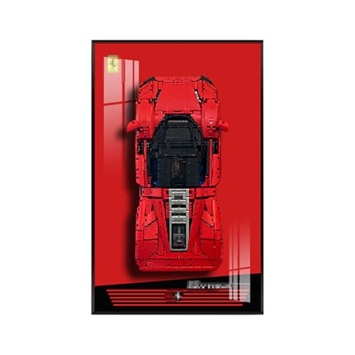 BoHeart Acryl Display Wandboard für Lego 42143 Racing, kompatibel mit 42143 (nur Displaywand, kein Modell) (B-Stil) von BoHeart