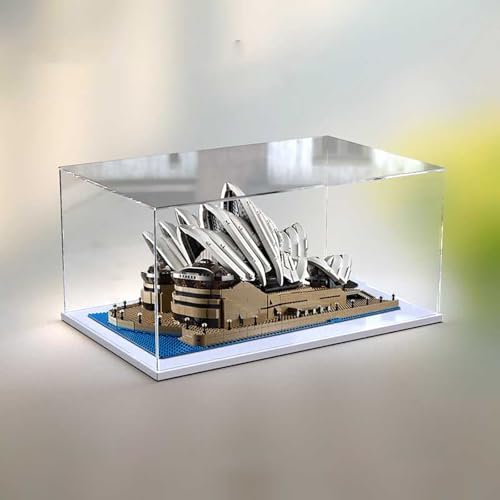 BoHeart Acryl-Vitrine für Lego Sydney Opera House10234, maßgeschneiderte, transparente, staubdichte Displaybox kann gesammelt werden, Größe: 65 x 40 x 30 cm (Modell nicht im Lieferumfang enthalten) von BoHeart