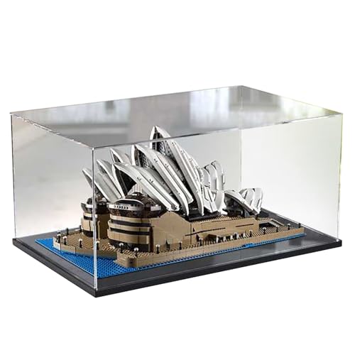 BoHeart Acryl-Vitrine für Lego Sydney Opera House10234, maßgeschneiderte, transparente, staubdichte Displaybox kann gesammelt werden, Größe: 65 x 40 x 30 cm (Modell nicht im Lieferumfang enthalten) von BoHeart