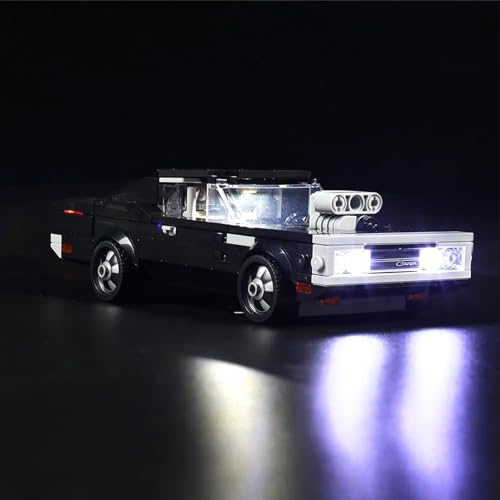 BoHeart LED-Beleuchtungsset für Lego 76912 Speed Champions Fast & Furious 1970 Dodge Charger R/T – Modelle nicht enthalten, nur Licht-Set von BoHeart