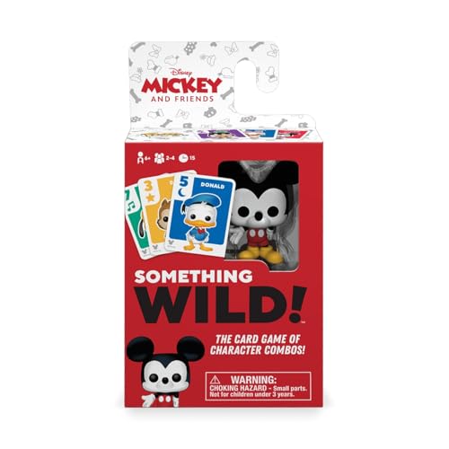 Funko 49355 Board Games 49355 Signature Something Wild Card Game-Mickey and Friends, Multicolour von FUNKO GAMES