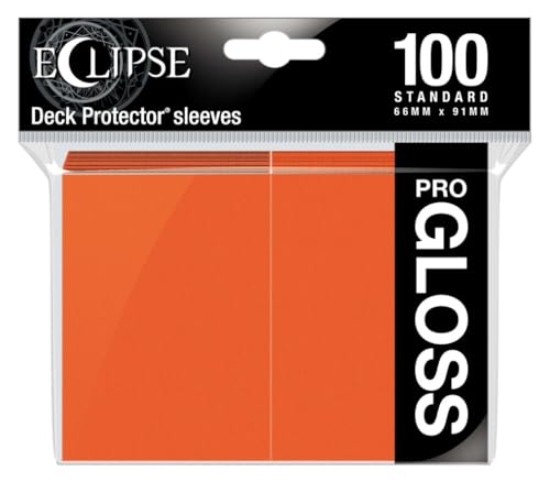 UP - Standard Sleeves - Gloss Eclipse - Pumpkin Orange (100 Sleeves) von Ultra Pro