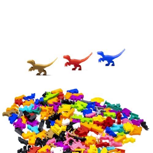 BoardGameSet 10 stücke Meeple Raptor Dinosaurier Figuren | Spiel Figuren & Erweiterung, blau von BoardGameSet