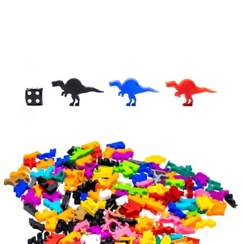 BoardGameSet 10 stücke Hochwertige Spinosaurus Dino Figuren als Board Game Upgrade oder Ersatzteile, orange von BoardGameSet