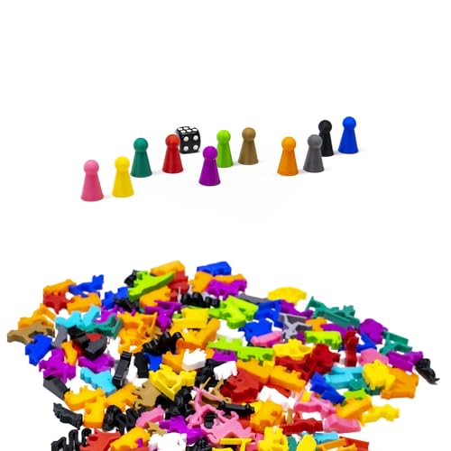 BoardGameSet 10 stücke Bauer 23x13mm | Brettspiel Zubehör und Meeples Miniaturen für Strategiespiele RPGs Ersatzspielsteine, grün von BoardGameSet