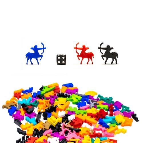 BoardGameSet 100 stücke Meeple Centaur Figuren | Board Game Pieces Zubehör Meeples, lila von BoardGameSet