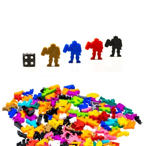 BoardGameSet 100 stücke Meeple Orc Worker Figuren | Board Game Pieces Zubehör Meeples, braun von BoardGameSet