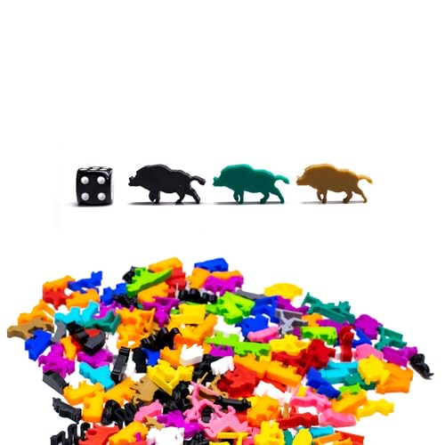 BoardGameSet 100 stücke Meeple Wildschwein Figuren | Brettspielfiguren Zubehör Meeples, Haut von BoardGameSet