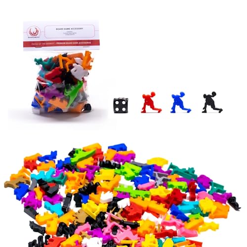 BoardGameSet | 5 Stück Basketball-Spieler-Dribbling-Figuren | Brettspielteile Meeples, Braun von BoardGameSet