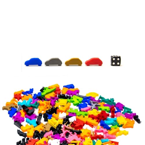 BoardGameSet 50 stücke Meeple Car | Board Game Pieces Zubehör Meeples, braun von BoardGameSet