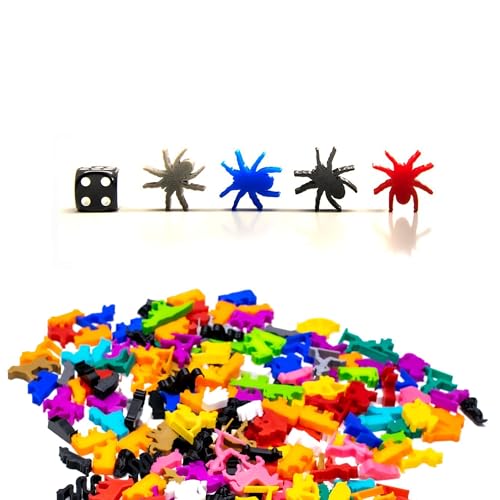 BoardGameSet 50 stücke Meeple Spider Figur | Board Game Pieces Zubehör Meeples, weiß von BoardGameSet