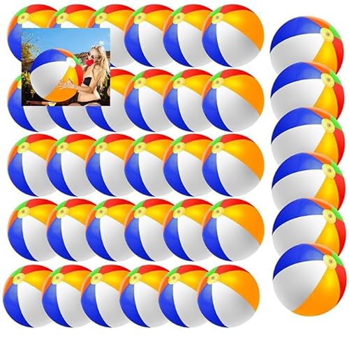 24 Stück Wasserball Aufblasbar,61cm großer Regenbogen Strandball Schüttgut, aufblasbares Pool Spielzeug für Party Zubehör Dekorationen,Geburtstag Luau Strand Wasserspiele Beachballs Party Gunsten 24 Stück Wasserball Aufblasbar,61cm großer Regenbogen Strandball Schüttgut, aufblasbares Pool Spielzeug für Party Zubehör Dekorationen,Geburtstag Luau Strand Wasserspiele Beachballs Party Gunsten von Boboeitody