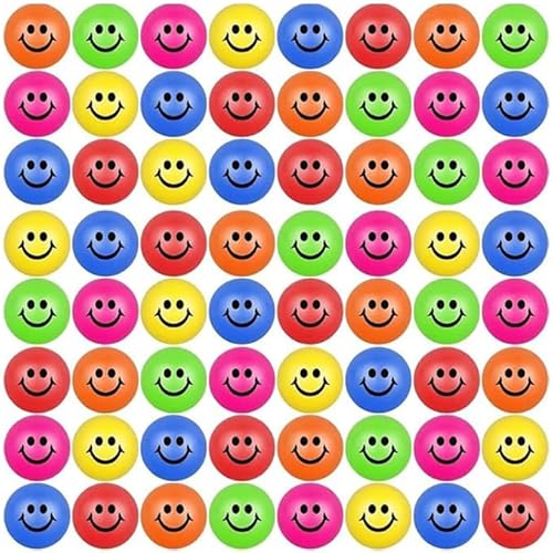 96 Stück Stressbälle Squeeze Ball, Lächeln Gesicht Stressbälle, Mini Stressabbau Bälle Spielzeug für Angst Abbauen Beruhigung Kinder Erwachsene,5cm Schaumstoffball, Antistressball 96 Stück Stressbälle Squeeze Ball, Lächeln Gesicht Stressbälle, Mini Stressabbau Bälle Spielzeug für Angst Abbauen Beruhigung Kinder Erwachsene,5cm Schaumstoffball, Antistressball von Boboeitody