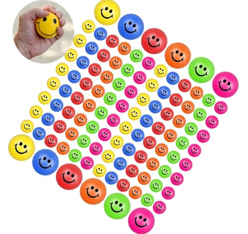 96 Stück Stressbälle Squeeze Ball, Lächeln Gesicht Stressbälle, Mini Stressabbau Bälle Spielzeug für Angst Abbauen Beruhigung Kinder Erwachsene,6cm Schaumstoffball, Antistressball 96 Stück Stressbälle Squeeze Ball, Lächeln Gesicht Stressbälle, Mini Stressabbau Bälle Spielzeug für Angst Abbauen Beruhigung Kinder Erwachsene,6cm Schaumstoffball, Antistressball von Boboeitody