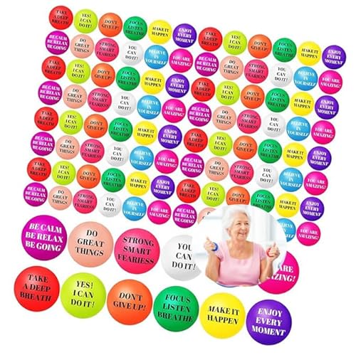 Stress Bälle, 96 Stück Stressball, Antistressball für Kinder, Erwachsene, Motivierende Stressbälle, 5CM Schaum Stressabbau Bälle Stressabbau Spielzeug für Party Geschenke - 12 Stile Stress Bälle, 96 Stück Stressball, Antistressball für Kinder, Erwachsene, Motivierende Stressbälle, 5CM Schaum Stressabbau Bälle Stressabbau Spielzeug für Party Geschenke - 12 Stile von Boboeitody