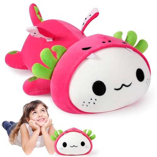 Bocguy Axolotl Kuscheltier Stofftier, 33CM Axolotl Plüschtier, Nette Axolotl Plush, Wurfkissen, Weich Axolotl Kuscheltier für Jungen und Mädchen Geschenk von Bocguy