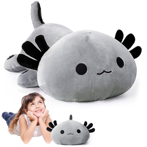 Bocguy Axolotl Kuscheltier Stofftier, 33CM Axolotl Plüschtier, Nette Axolotl Plush, Wurfkissen, Weich Axolotl Kuscheltier für Jungen und Mädchen Geschenk von Bocguy