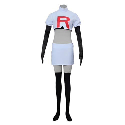 Jesse Kostüm Erwachsene, Team Rocket Kostüm, Anime Kostüm, Cosplay Kostüm (M, Jesse Damen) von Bocguy