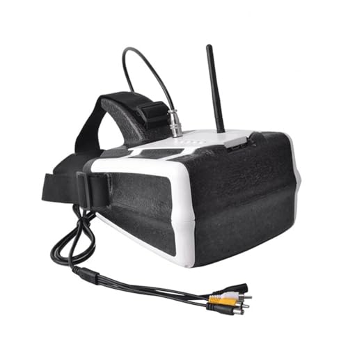 Boddceto 5,8G FPV-Brille 7-Display Empfänger 1280x800 40CH -Kompatible FPV-Video-Brille für FPV-Drohnen EU-Stecker von Boddceto