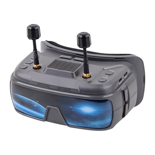 Boddceto 5.8G FPV-Brille mit HD-DVR, 3,5 1024 * 600 IPS-Bildschirm, Dual-Empfang, FPV-Drohnenbrille für FPV-Drohnen von Boddceto