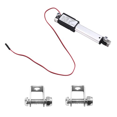 Boddceto Mikro-Linearantrieb, 2 Hub, 30 6,75 Lb, Geschwindigkeit 30 mm/S Mini-Elektrischer Wasserdichter Antriebsmotor Linearantrieb 12 V von Boddceto