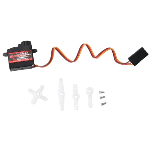 Boddceto Servo 3,7 G Digitaler Servomotor Hochgeschwindigkeits-Lenk-RC-Servo Kunststoffgetriebe-Servo für 1/16 1/18 1/24 RC-Auto-Boot-Hubschrauber von Boddceto