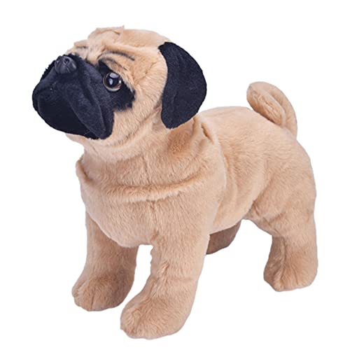 Bodhi2000 Plüschtiere Weiches Stofftier Sorgfältige Verarbeitung Anti-Deform Kreative Mops Hund Gefüllte Puppe Geburtstagsgeschenke Plushie Geschenke für Jungen Mädchen Kinder - Kleiner Hund von Bodhi2000