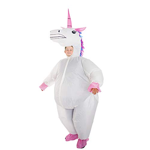 Bodysocks Fancy Dress Aufblasbares Deluxe-Ganzkörper-Einhorn-Kostüm für Kinder von Bodysocks