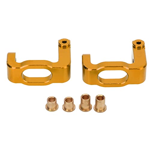 2-teiliger vorderer C-Nabenträger-Lenkblock aus Metall und Aluminiumlegierung, leichte Upgrade-Teile für LC Racing PTG-2 1/10 RC-Auto, verbessert Leistung und Festigkeit, ersetzt (Gold Color) von Bognajin