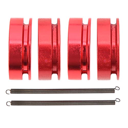 Bognajin 2 Set RC-Kupplungsbacken aus Aluminiumlegierung mit Feder, hochwertiges, Robustes Zubehör für Nitro HSP 1/10 ferngesteuertes Auto, leichtes Design (Red) von Bognajin