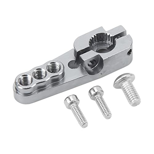 Bognajin 25T Spline-Servohörner aus Aluminiumlegierung, verstellbare Lenkarme mit 3 Löchern, Upgrade-Teile für 1/10 RC-Car, kompatibel mit den meisten 25T-Standard-Servomotoren (Ti Color) von Bognajin