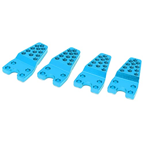 Bognajin 4 Stück Aluminiumlegierungshalterungen für 1/10 RC Crawler Upgrade-Teile, kompatibel mit SCX10, Einstellbarer Winkel und Höhe, leicht (Blue) von Bognajin