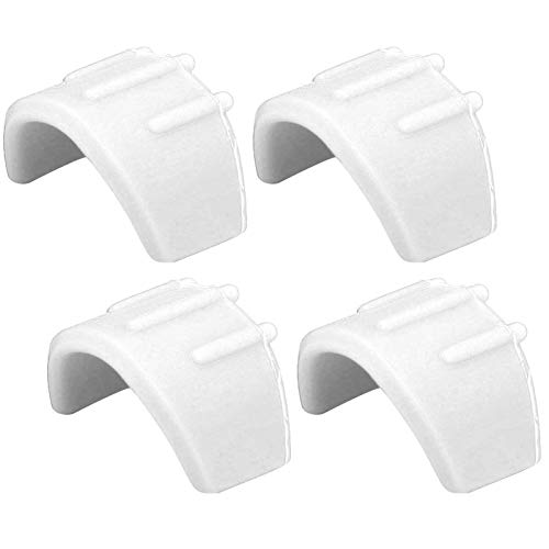 Bognajin 4PCS RC Stoßdämpfungsabdeckungen, verschleißfestes Dämpfungszubehör für 1/8 ferngesteuertes Auto, Leichter Kunststoff zur Verbesserung der Leistung (White) von Bognajin