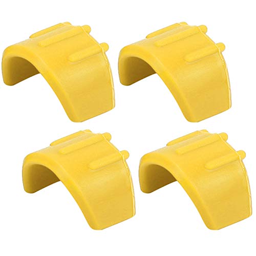 Bognajin 4PCS RC Stoßdämpfungsabdeckungen, verschleißfestes Dämpfungszubehör für 1/8 ferngesteuertes Auto, Leichter Kunststoff zur Verbesserung der Leistung (Yellow) von Bognajin