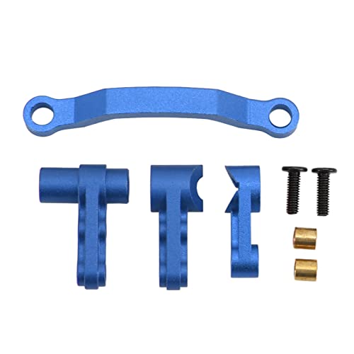 Bognajin Lenkgruppensatz aus Aluminiumlegierung, Metall-Upgrade-Teile für 1/16 REMO SMAX RC-Car-Serie, hohe Haltbarkeit, reduzierte Vibrationen, einfache Installation, direkter Austausch (Blue) von Bognajin