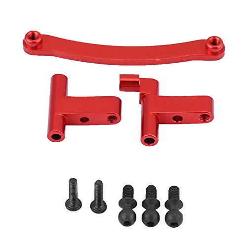 Bognajin Lenkservosaver aus Aluminiumlegierung, komplette Halterung, CNC-gefräst, eloxiert, robust und hell, Ersatzzubehör für FS 1/18 RC Truck, (736010R red) von Bognajin