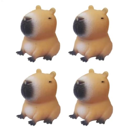 4X Anti Stress Spielzeug,Kapybara-Kugelfisch Anti Stress Stressbälle Stress Squeeze Spielzeug Squeeze Toy Squeeze Capybara Fidget Toys, Niedliches -Kneifspielzeug, Cartoon-Tier-Zappelspielzeug von Bohany